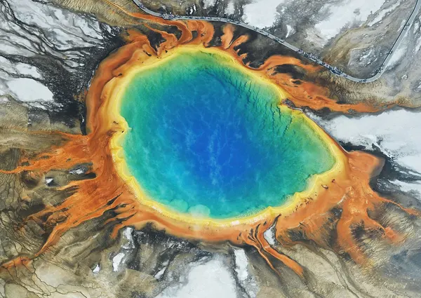 Grand Prismatic kaynağı — Yellowstone